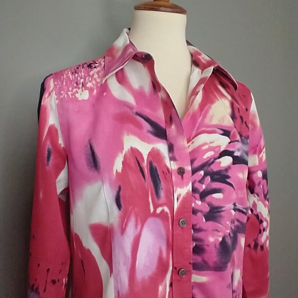 PAPERWHITE ABSTRACT FLORAL SHIRT